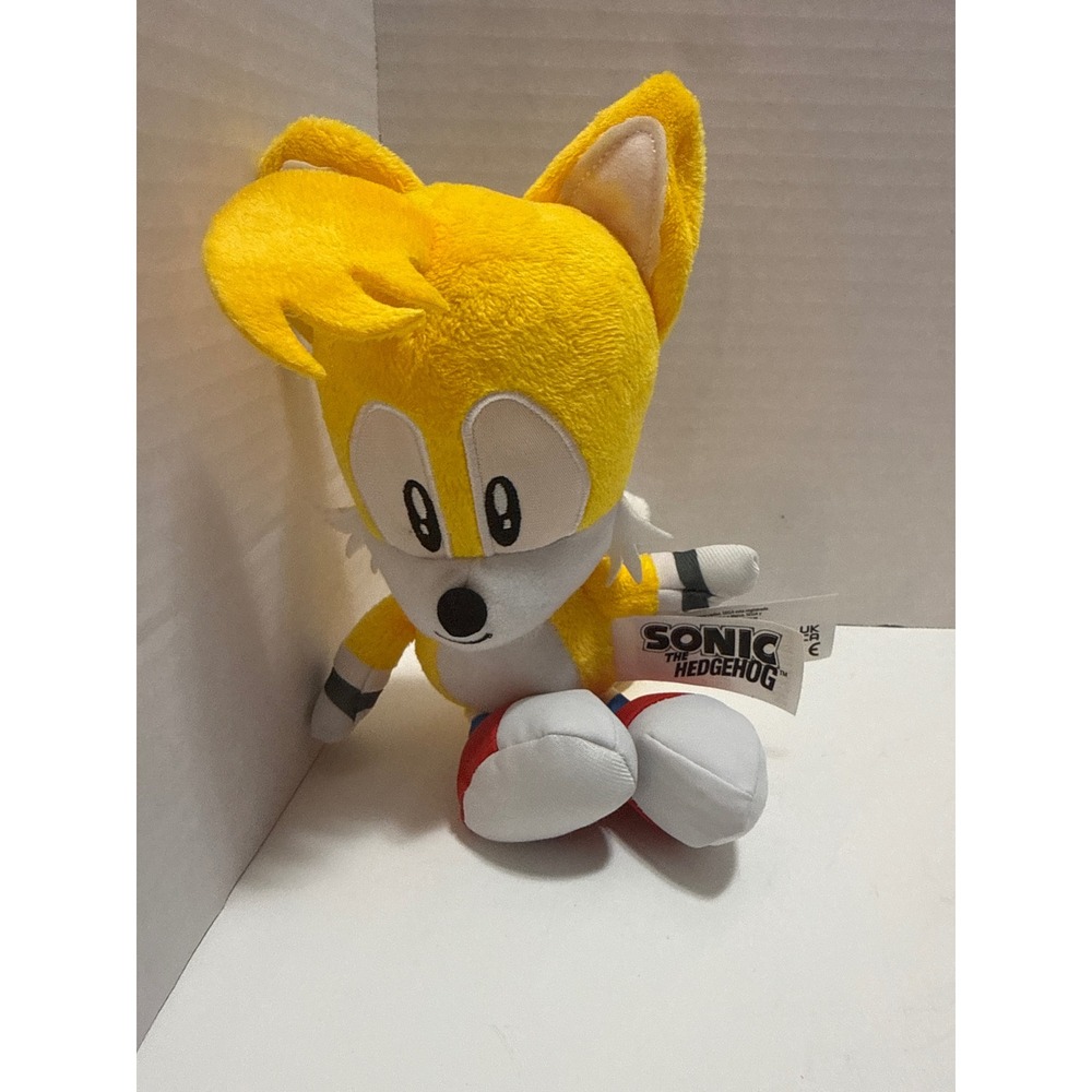 Sonic the Hedgehog Tails Plush Miles Prower 8 Inch Stuffed Toy Sega 2021 Yellow